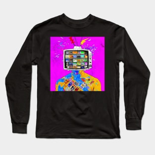 Tv Head Long Sleeve T-Shirt